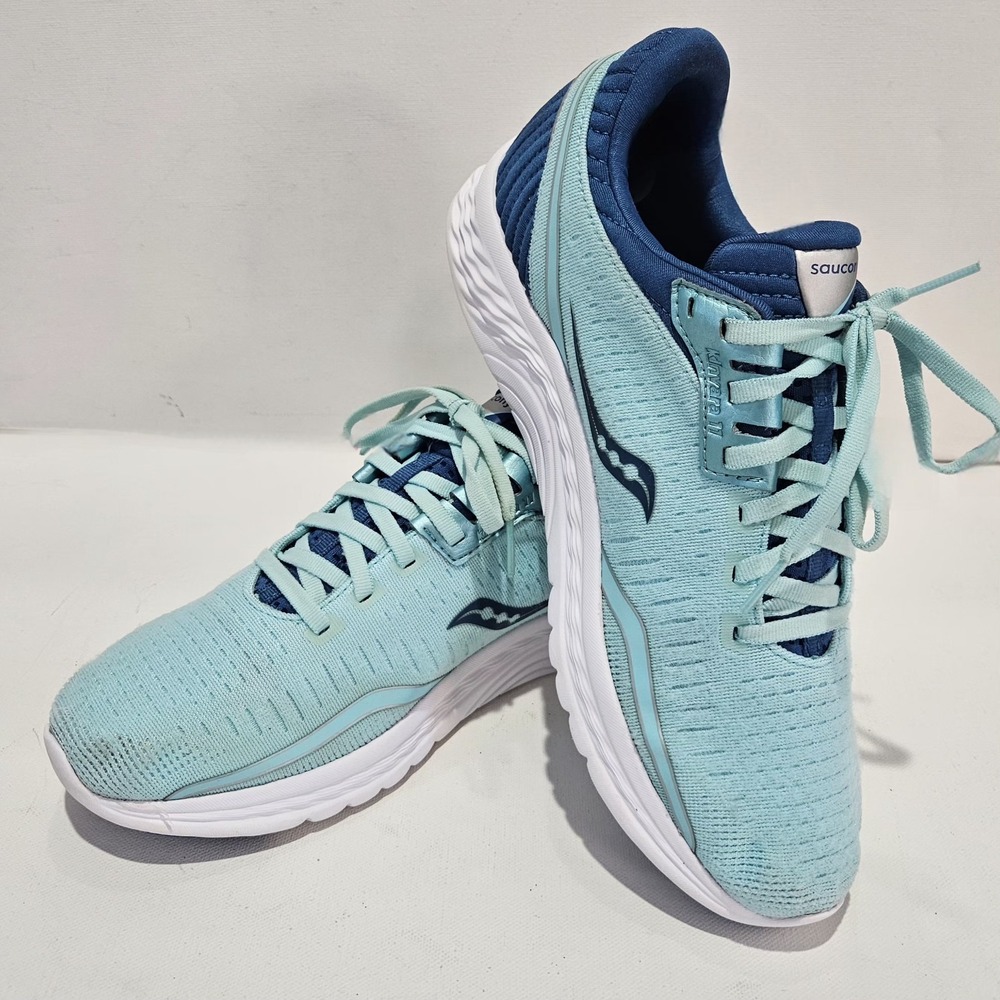 Saucony Kinvara 11 Running Shoes Women 9.5 Aqua Blue S10551-25 Sneakers Athletic
